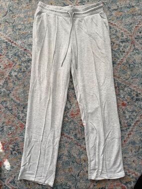 Men's Light Gray Drawstring Lounge Pants